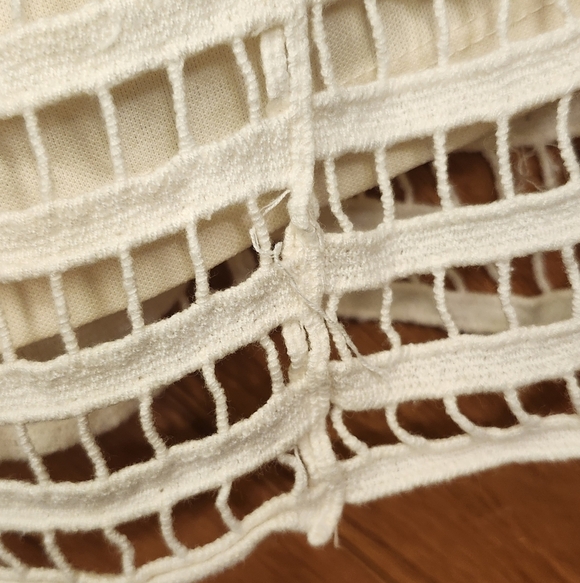 Christopher and Banks cream lace tank top size medium - Picture 5 of 10